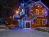 Гирлянда уличная "Бахрома" 5м*40/60см, 8 режимов, 180 ламп LED, цвет свечения Синий, нить прозрачная (можно соединять)(арт.196-138)