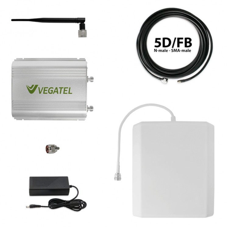 Купить готовый комплект для усиления сотовой связи Vegatel VT-1800/3G-kit в магазине Мастер Связи