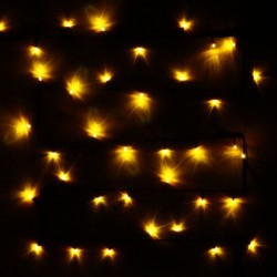 Гирлянда уличная 20м, 240 ламп LED, чёрный провод, Желтый,8 режимов (можно соединять) арт. 170-338
