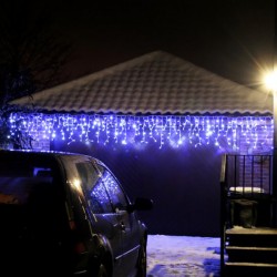 Бахрома уличная 12м-70см., 480 ламп LED, цвет свечения Голубой,нить белая, (можно соединять) zwm-2-1600blue 