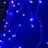 Бахрома уличная 6м-65см., 320 !!! ламп LED, цвет свечения Голубой,нить белая, (можно соединять) zwm-2-800blue