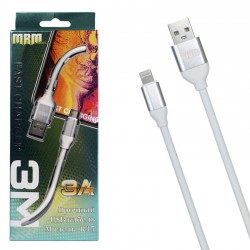 Кабель USB MRM R35 Резиновый Lightnin, 3м. 