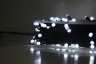 Гирлянда уличная 50м., на катушке, 320 ламп LED, чёрный провод, свечение холодное Белое, 8 режимов. (можно соединять) арт.c9075-w