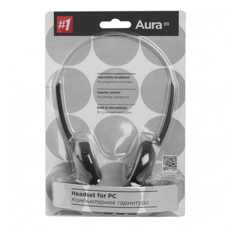 Наушники с микрофоном Defender Aura-99 Black (арт. 63099)