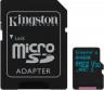 Карта памяти microSDXC 64Gb Kingston, Canvas Go!, Class10, UHS-I U3 90Mb/s, с адаптером