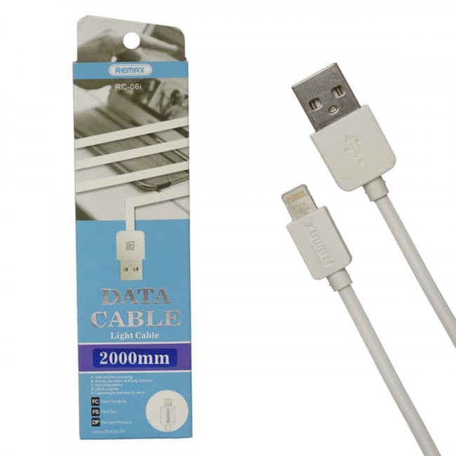 Купить Кабель USB REMAX RC-006i Lightning 2м. (White) в магазине Мастер Связи