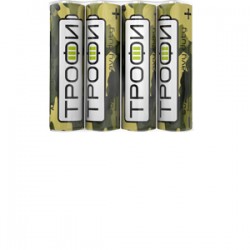 Батарейка AA Трофи R06-4P Классика, 1.5В
