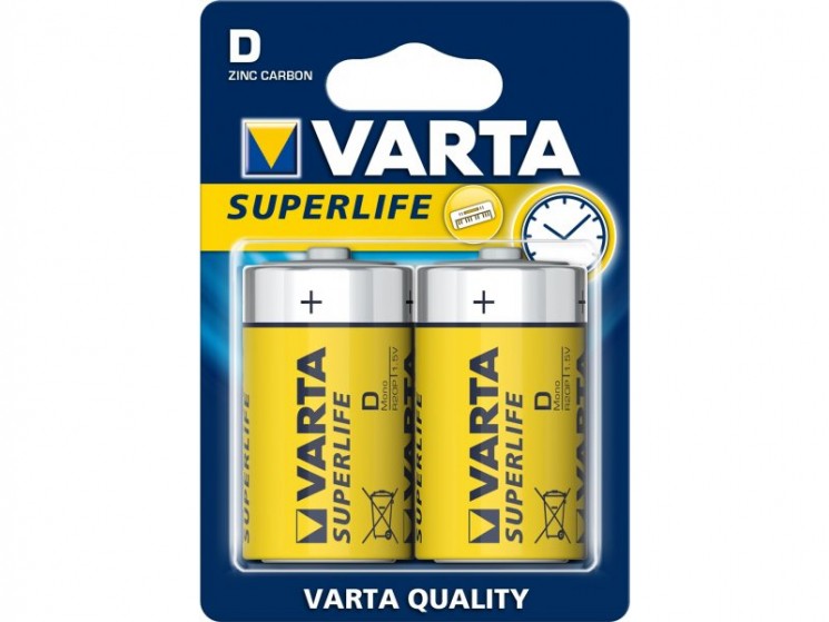 Купить Батарея Varta SUPERLIFE LR20-2BL, 2 шт. D  в магазине Мастер Связи