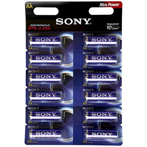 Купить Батарейка SONY Stamina Plus AM3-S12D AA, 1.5V  (отрывные, в упаковке 12 шт.) в магазине Мастер Связи