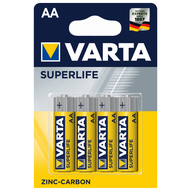 Купить Батарейка AA Varta SUPERLIFE LR6 1.5V  - 4шт.  в магазине Мастер Связи