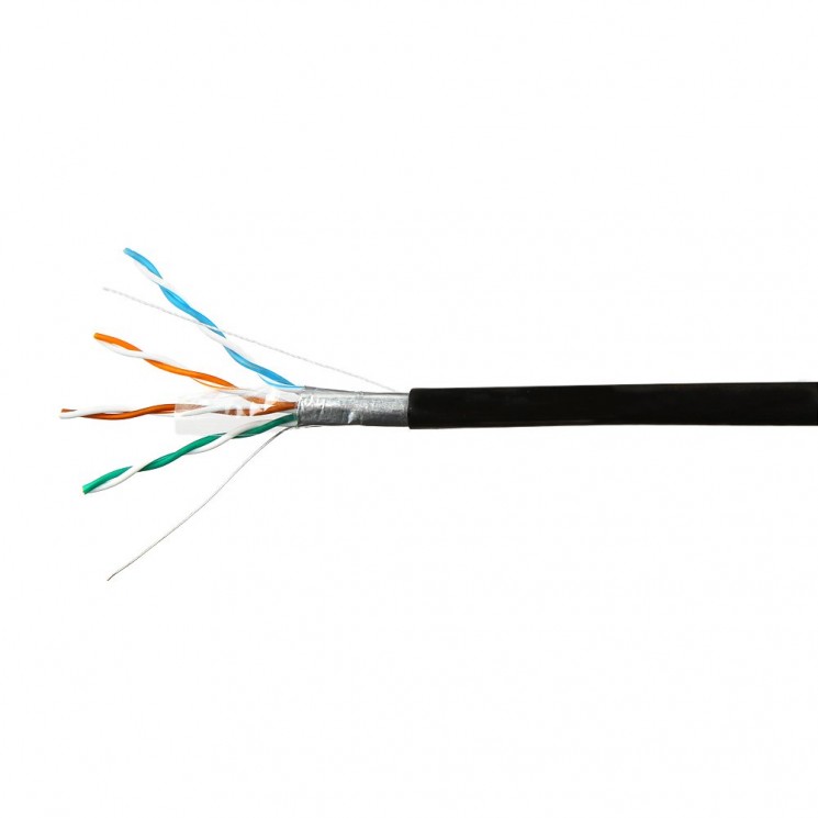 Интернет кабель витая пара FTP 4 CAT5E 24AWG Cu outdoor (под разъемы RG-45)