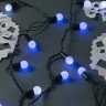 Купить Гирлянда уличная "Шарики 1,5 см", 10 м, LED-100, свечение Бело-Синее в магазине Мастер Связи