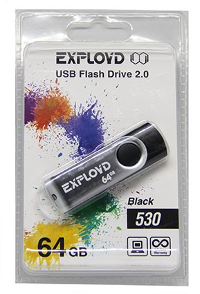 Купить USB флешка 64Gb Exployd Black 530 в магазине Мастер Связи