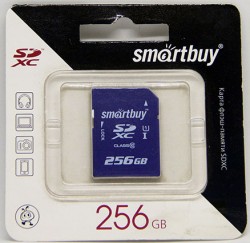 Карта памяти SDXC 256Гб Smartbuy Cl-10 UHS-1 (45 Mb/s)