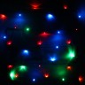 Гирлянда 7,5м 80 ламп LED зелёный пров. Мультицвет (183-816)