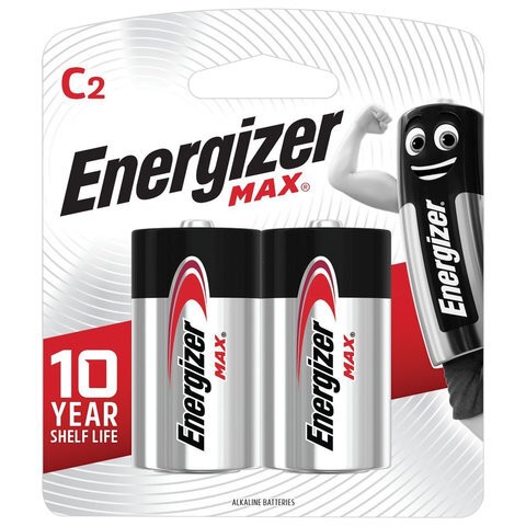 Батарейка ENERGIZER MAX LR14-2BL, 2 шт. C 