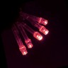 Гирлянда "Бахрома" Ш:2,4 м, В:0,6 м, нить силикон, LED-120-220V, контр. 8 р. красный