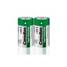 Батарейка C Camelion R14-2P, 1.5В, цвет: зелёный, 2 шт.
