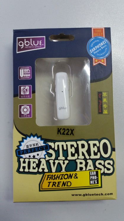 Купить Гарнитура Bluetooth Gblue K22X с микрофоном в магазине Мастер Связи