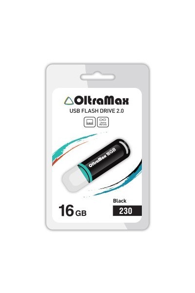 Купить Флеш-накопитель USB 16GB OltraMax 230 черный (OM-16GB-230-Black) в магазине Мастер Связи