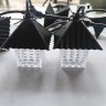 Гирлянда для улицы «Хрустальные Домики» 5 м. 10LED (9*9,5 см), теплый белый, черн. пров, 1 реж, IP-55,  арт. s-66-zol