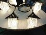 Гирлянда для улицы «Хрустальные Домики» 5 м. 10LED (9*9,5 см), теплый белый, черн. пров, 1 реж, IP-55,  арт. s-66-zol