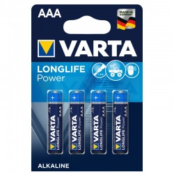 Батарейка AAA Varta LR03-4BL High Energy, 1.5В (мизинчиковая), 4шт. в упаковке