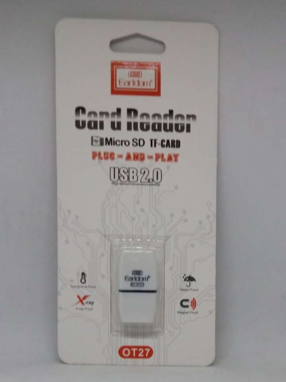 Кардридер Earldom для microSD, ET-OT27, USB 2.0, пластик