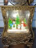 Новогодний музыкальный фонарь со снегом, 34 см