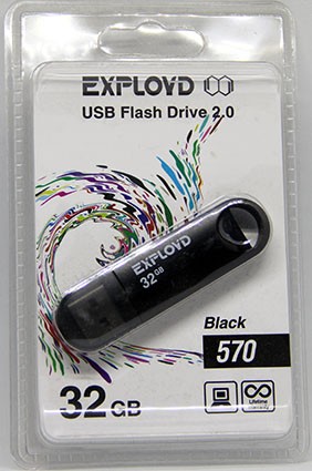 Купить USB флешка 32Gb Exployd Black 570 в магазине Мастер Связи
