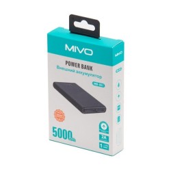 Внешний аккумулятор 5000mAh MIVO MB-051/Micro USB/ Led индикатор/ 5V-2A