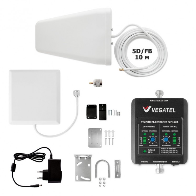 Купить Комплект VEGATEL VT-900E/1800-kit (дом, LED) в магазине Мастер Связи