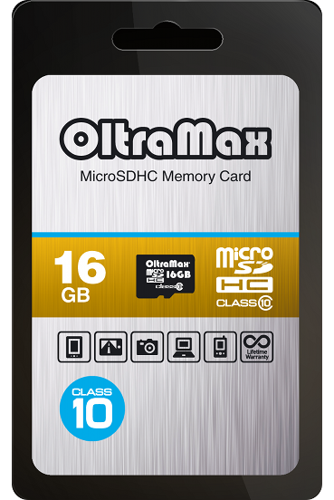 Купить Карта памяти MicroSDHC 16Gb OltraMax в магазине Мастер Связи