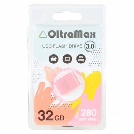 Купить USB Флешка 32GB Oltramax 280 Rose USB 3.0 (OM-32GB-280-misty rose) в магазине Мастер Связи