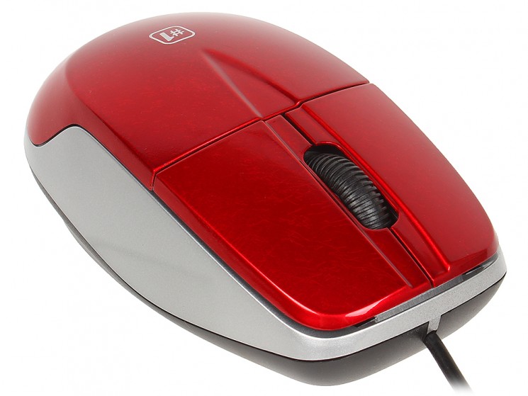 Мышь Defender MS-940, 1200 DPI, оптическая, 4 кнопки, красная