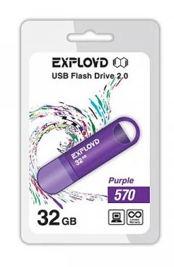 Купить USB флешка 32Gb Exployd Purple 570 в магазине Мастер Связи