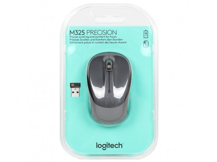 Мышь Logitech Wireless Mouse M325 Dark Grey USB