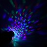 Лампа-проектор"Хрустальный Цветок" диаметр 12,5 см. эффект зеркального шара Е27, V220 RGB,Luazon