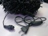 Гирлянда уличная 48м. 300 LED, темный провод, Теплый белый с мерцанием (можно соединять) (арт.wm50-zol)