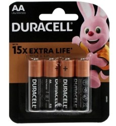 Батарейка Duracell АА, LR6-4BL, 1.5V, алкалиновая (щелочная)-4шт.