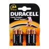 Батарейка Duracell АА, LR6-4BL, 1.5V, алкалиновая (щелочная)-4шт.