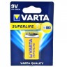 Батарейка Varta Superlife Крона 9V, 6F22 