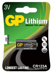 Батарейка GP CR123-1BL Lithium