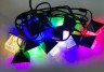 Гирлянда для улицы «Хрустальные Домики» 5 м. 10LED (9*9,5 см), мультицвет, черн. пров, 1 реж, IP-55,  арт. s-66-mult