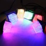 Гирлянда для улицы «Хрустальные Домики» 5 м. 10LED (9*9,5 см), мультицвет, черн. пров, 1 реж, IP-55,  арт. s-66-mult