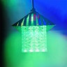 Гирлянда для улицы «Хрустальные Домики» 5 м. 10LED (9*9,5 см), мультицвет, черн. пров, 1 реж, IP-55,  арт. s-66-mult