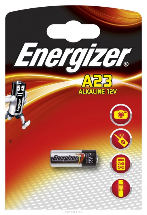 Купить Батарейка Energizer, тип A23, 12V ,MN21-1BL, Alkaline в магазине Мастер Связи