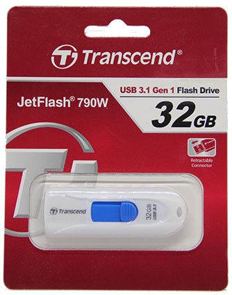 Купить USB флешка 32Gb Transcend JetFlash 790W USB 3.1 в магазине Мастер Связи