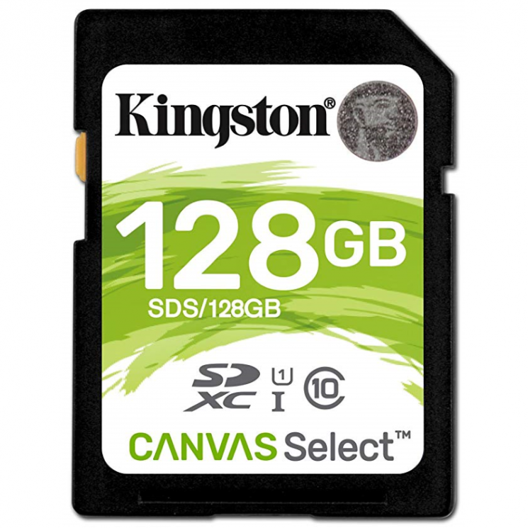 Купить Карта памяти SDXC 128Gb Kingston, Canvas Select, Class10, UHS-I U1 80Mb/s в магазине Мастер Связи