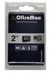 Карта памяти MicroSDHC 2Gb OltraMax с адаптером